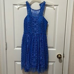 Dear Moon Lace Blue Dress